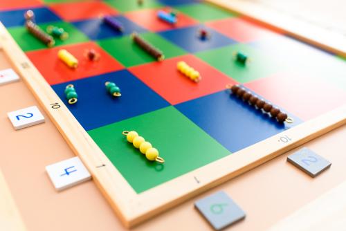 Montessori learning board